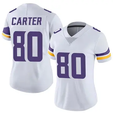 Nike Cris Carter Women's Limited Minnesota Vikings White Vapor Untouchable Jersey