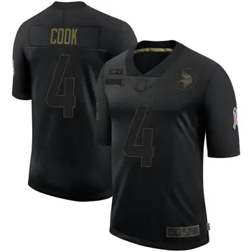 Nike Dalvin Cook Youth Limited Minnesota Vikings Black 2020 Salute To Service Jersey