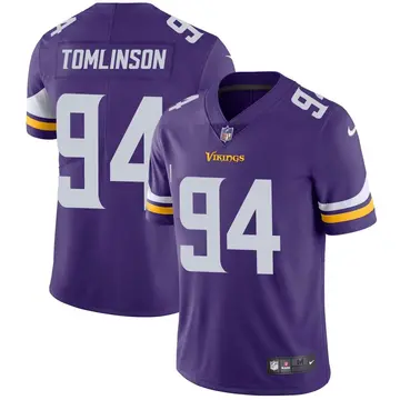 Nike Dalvin Tomlinson Men's Limited Minnesota Vikings Purple Team Color Vapor Untouchable Jersey