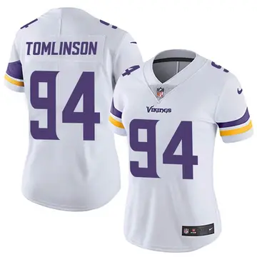 Nike Dalvin Tomlinson Women's Limited Minnesota Vikings White Vapor Untouchable Jersey