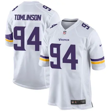 Nike Dalvin Tomlinson Youth Game Minnesota Vikings White Jersey