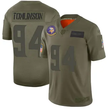 Nike Dalvin Tomlinson Youth Limited Minnesota Vikings Camo 2019 Salute to Service Jersey