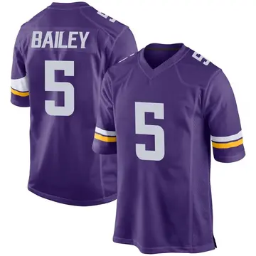 Nike Dan Bailey Men's Game Minnesota Vikings Purple Team Color Jersey