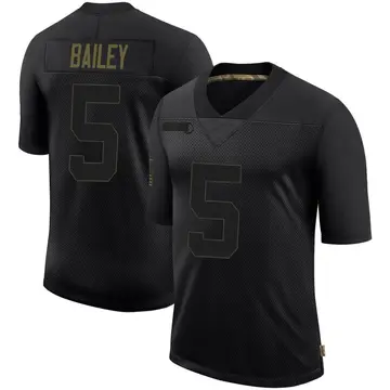 Nike Dan Bailey Men's Limited Minnesota Vikings Black 2020 Salute To Service Jersey