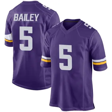 Nike Dan Bailey Youth Game Minnesota Vikings Purple Team Color Jersey