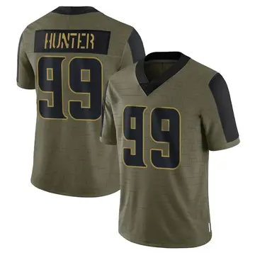 Nike Danielle Hunter Men's Limited Minnesota Vikings Olive 2021 Salute To Service Jersey