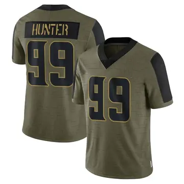 Nike Danielle Hunter Youth Limited Minnesota Vikings Olive 2021 Salute To Service Jersey