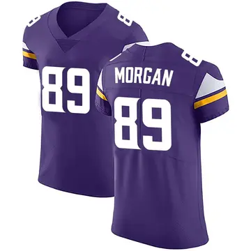 Nike David Morgan Men's Elite Minnesota Vikings Purple Team Color Vapor Untouchable Jersey