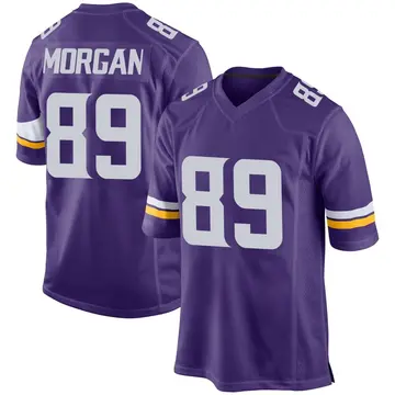Nike David Morgan Men's Game Minnesota Vikings Purple Team Color Jersey