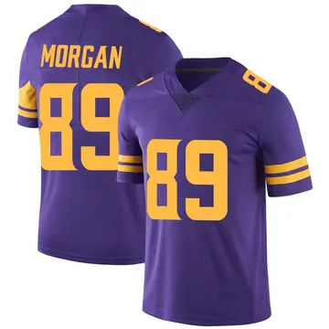 Nike David Morgan Men's Limited Minnesota Vikings Purple Color Rush Jersey