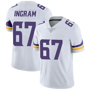 Nike Ed Ingram Men's Limited Minnesota Vikings White Vapor Untouchable Jersey