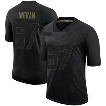 Nike Ed Ingram Youth Limited Minnesota Vikings Black 2020 Salute To Service Jersey