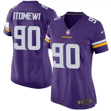 Nike Esezi Otomewo Women's Game Minnesota Vikings Purple Team Color Jersey