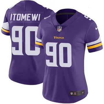 Nike Esezi Otomewo Women's Limited Minnesota Vikings Purple Team Color Vapor Untouchable Jersey
