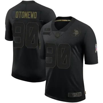 Nike Esezi Otomewo Youth Limited Minnesota Vikings Black 2020 Salute To Service Jersey
