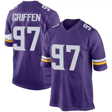Nike Everson Griffen Youth Game Minnesota Vikings Purple Team Color Jersey