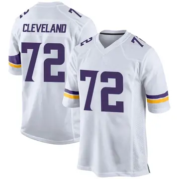 Nike Ezra Cleveland Men's Game Minnesota Vikings White Jersey