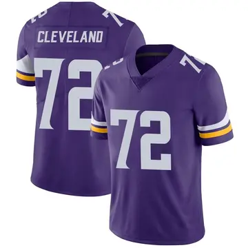 Nike Ezra Cleveland Men's Limited Minnesota Vikings Purple Team Color Vapor Untouchable Jersey