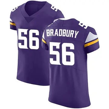Nike Garrett Bradbury Men's Elite Minnesota Vikings Purple Team Color Vapor Untouchable Jersey