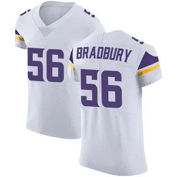 Nike Garrett Bradbury Men's Elite Minnesota Vikings White Vapor Untouchable Jersey