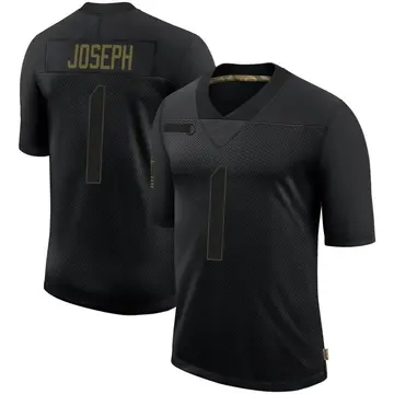 Nike Greg Joseph Men's Limited Minnesota Vikings Black 2020 Salute To Service Jersey