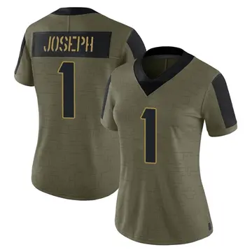 Nike Greg Joseph Women's Limited Minnesota Vikings Olive 2021 Salute To Service Jersey
