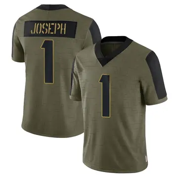 Nike Greg Joseph Youth Limited Minnesota Vikings Olive 2021 Salute To Service Jersey