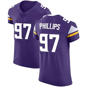 Nike Harrison Phillips Men's Elite Minnesota Vikings Purple Team Color Vapor Untouchable Jersey