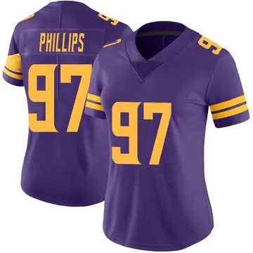 Nike Harrison Phillips Women's Limited Minnesota Vikings Purple Color Rush Jersey