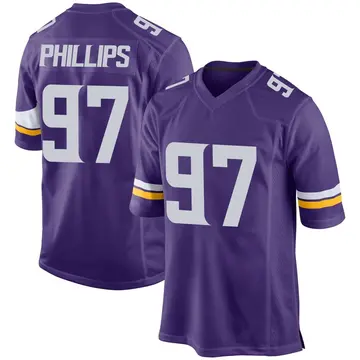 Nike Harrison Phillips Youth Game Minnesota Vikings Purple Team Color Jersey
