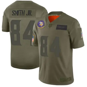 Nike Irv Smith Jr. Men's Limited Minnesota Vikings Camo 2019 Salute to Service Jersey