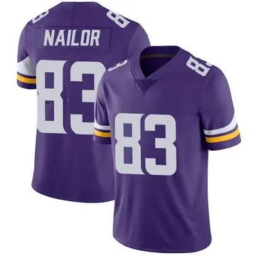 Nike Jalen Nailor Youth Limited Minnesota Vikings Purple Team Color Vapor Untouchable Jersey