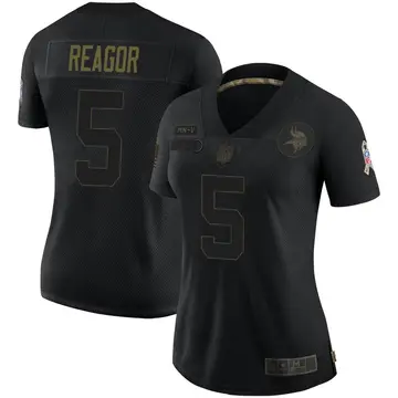Nike Jalen Reagor Women's Limited Minnesota Vikings Black 2020 Salute To Service Jersey