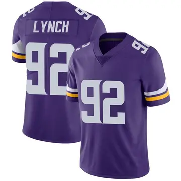 Nike James Lynch Men's Limited Minnesota Vikings Purple Team Color Vapor Untouchable Jersey