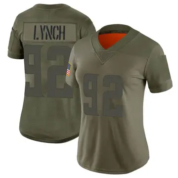 Nike James Lynch Women's Limited Minnesota Vikings Camo 2019 Salute to Service Jersey