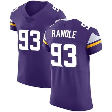 Nike John Randle Men's Elite Minnesota Vikings Purple Team Color Vapor Untouchable Jersey