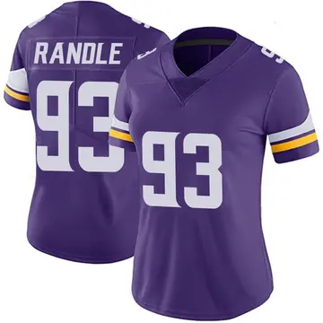 Nike John Randle Women's Limited Minnesota Vikings Purple Team Color Vapor Untouchable Jersey