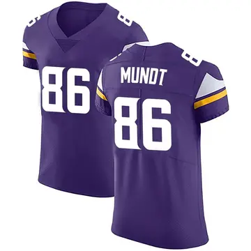 Nike Johnny Mundt Men's Elite Minnesota Vikings Purple Team Color Vapor Untouchable Jersey
