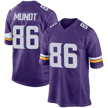 Nike Johnny Mundt Men's Game Minnesota Vikings Purple Team Color Jersey