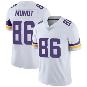 Nike Johnny Mundt Men's Limited Minnesota Vikings White Vapor Untouchable Jersey