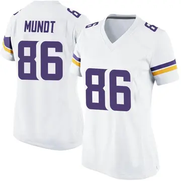 Nike Johnny Mundt Women's Game Minnesota Vikings White Jersey