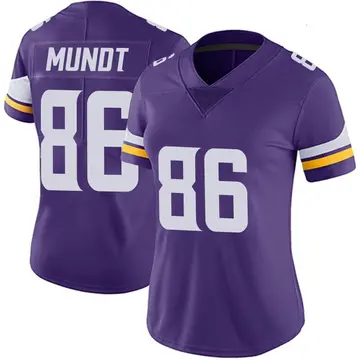 Nike Johnny Mundt Women's Limited Minnesota Vikings Purple Team Color Vapor Untouchable Jersey