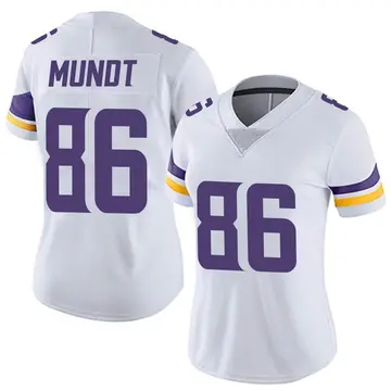 Nike Johnny Mundt Women's Limited Minnesota Vikings White Vapor Untouchable Jersey