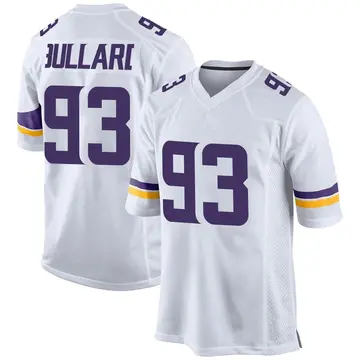 Nike Jonathan Bullard Men's Game Minnesota Vikings White Jersey