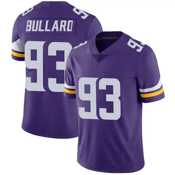 Nike Jonathan Bullard Men's Limited Minnesota Vikings Purple Team Color Vapor Untouchable Jersey