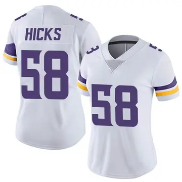Nike Jordan Hicks Women's Limited Minnesota Vikings White Vapor Untouchable Jersey