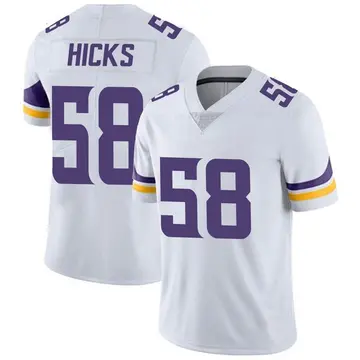 Nike Jordan Hicks Youth Limited Minnesota Vikings White Vapor Untouchable Jersey