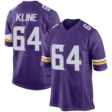 Nike Josh Kline Men's Game Minnesota Vikings Purple Team Color Jersey
