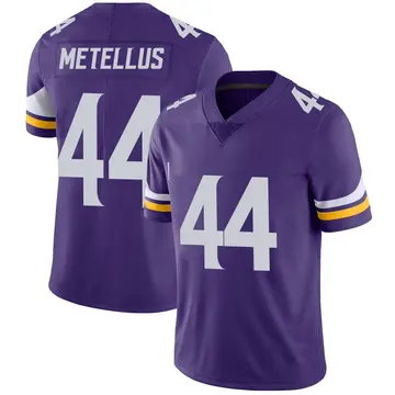 Nike Josh Metellus Men's Limited Minnesota Vikings Purple Team Color Vapor Untouchable Jersey