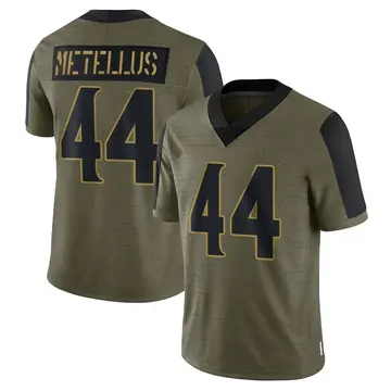 Nike Josh Metellus Youth Limited Minnesota Vikings Olive 2021 Salute To Service Jersey
